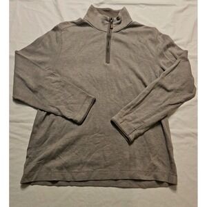 Banana Republic 1/4 Zip‎ Pullover Urban Gray Mens Large